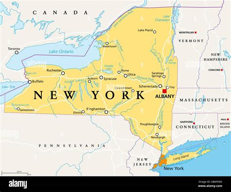 Albany New York State Map