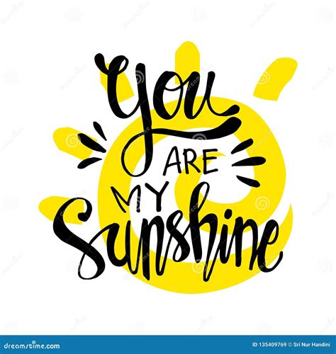 You Are My Sunshine Cartoon Vector | CartoonDealer.com #46958041