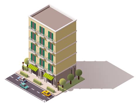 Apartment building vector free download