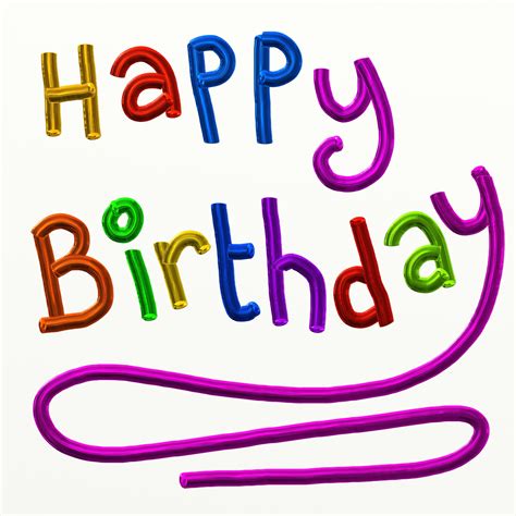 Happy Birthday Text - ClipArt Best