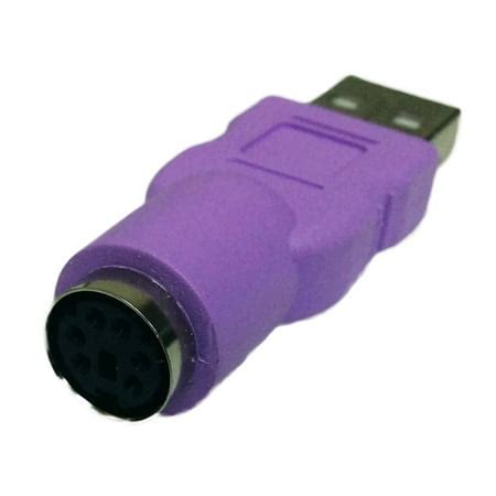 Keyboard PS/2 Female to USB Male Adapter - PS2 to USB Adapter - Walmart.com