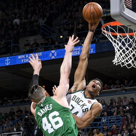 Giannis Antetokounmpo Skies, Posterizes Aron Baynes in Celtics vs ...