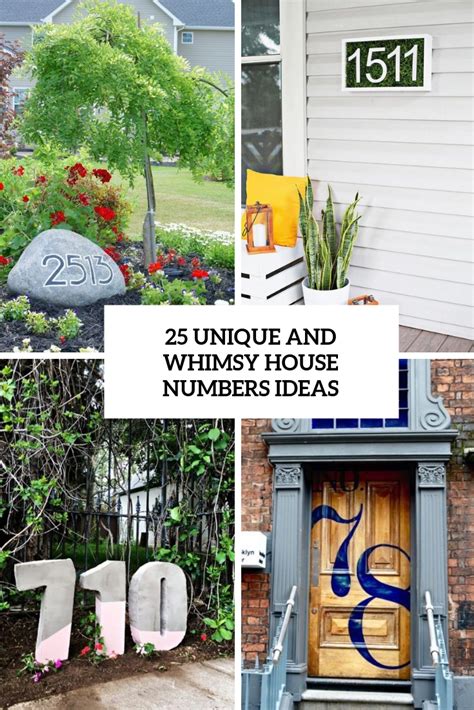 25 Unique And Whimsy House Numbers Ideas - DigsDigs