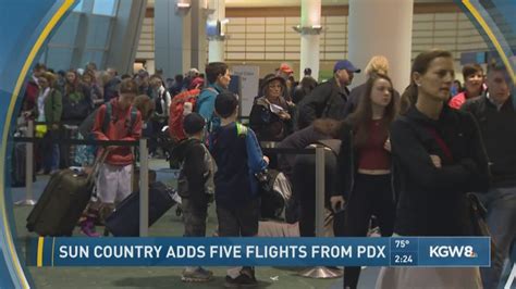 Sun Country Airlines adds three new routes from PDX | kgw.com