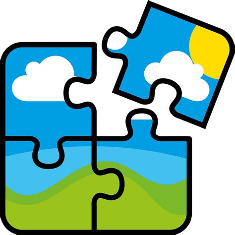 Puzzle pieces - Free vector clipart images on creazilla.com