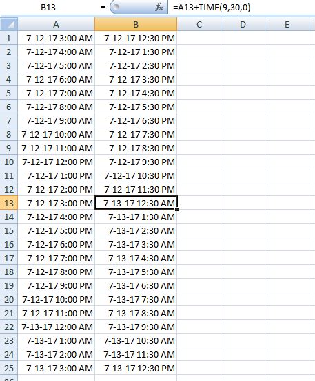 how to Convert EST time to IST time in excel? - Stack Overflow