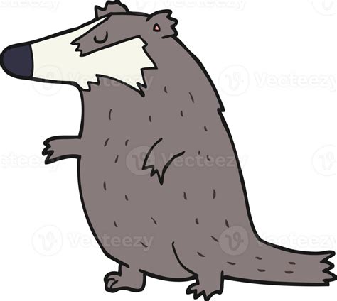 cartoon badger drawing 46947905 PNG