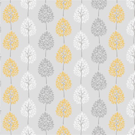 PicZene - Yellow And Grey Leaf Wallpaper