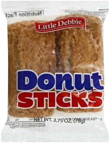 Little Debbie Donut Sticks - 2.75 oz, Nutrition Information | Innit