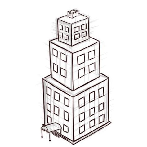 Draw Buildings | Building, Cc drawing and Sketches