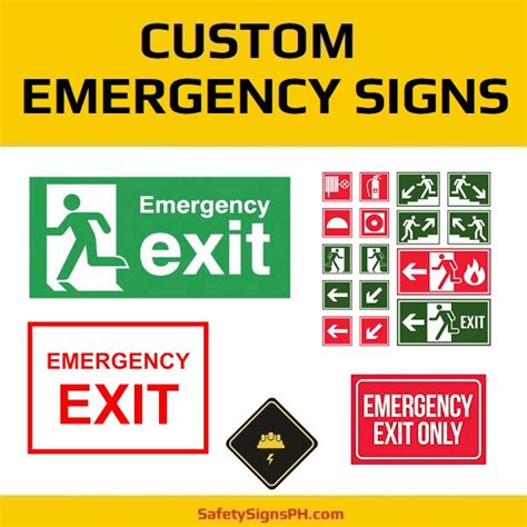 Custom Emergency Signs - SafetySignsPH.com Philippines