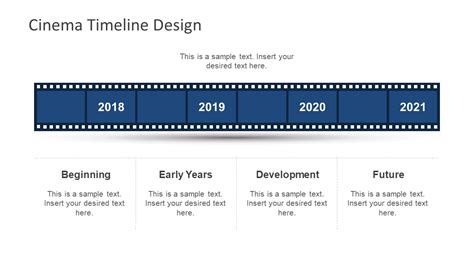 Cinema Timeline Template for PowerPoint - SlideModel