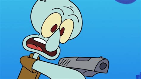 Meme Generator - Squidward with gun - Newfa Stuff