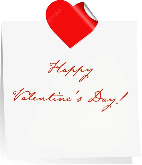 Happy Valentines Day Blank Note Paper Template Passion Color Vector, Template, Passion, Color ...