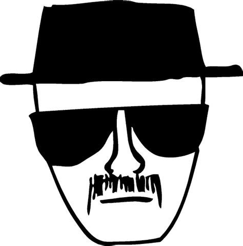 BREAKING BAD HEISENBERG SKETCH DECAL / STICKER 05