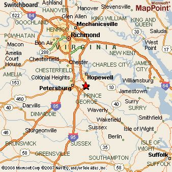 Where is Prince George, Virginia? see area map & more