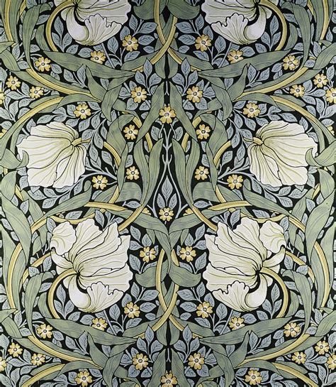 Pimpernel' wallpaper design by William Morris from Private Collection | William morris wallpaper ...