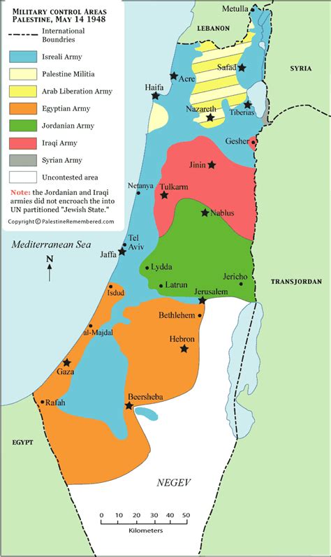 The military situation in Palestine on May 14, 1948 [692 × 1164]. : r ...