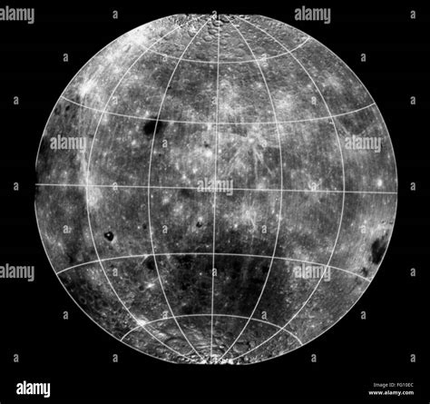 MOON: SURFACE, 1994. /nComposite image showing the albedo or reflecting ...