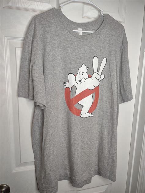 GhostBusters 2 Ghost Logo Grey Canvas Mens 2XL - Gem