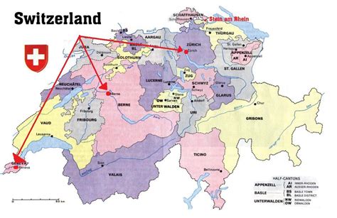 Geneva switzerland map - Geneva switzerland map europe (Western Europe ...