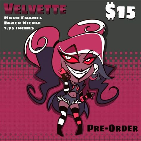 Velvette Hazbin Hotel Enamel Pin Preorder - Etsy