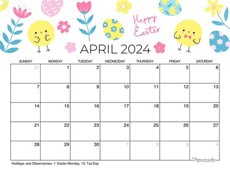 When Is Easter 2024 Calendar Blank April 2024 Calendar | Hot Sex Picture