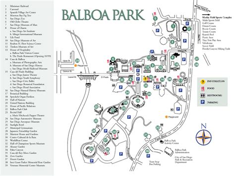 Map of Balboa Park