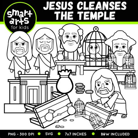 Jesus Cleanses the Temple Clip Art - Educational Clip Arts and Bible ...