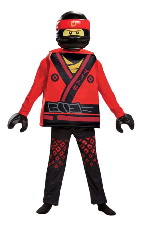 NINJAGO - DELUXE KAI COSTUME (RED & BLACK) (CHILD) / BOYS (3 YEARS TO 12 YEARS)