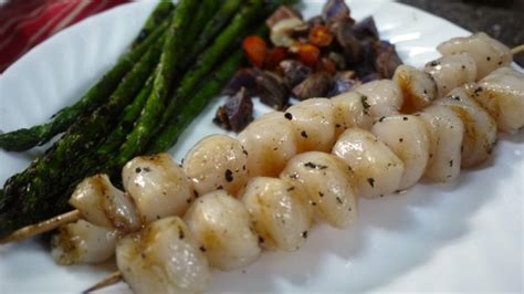 Grilled Bay Scallop Skewers – What Great Grandma Ate