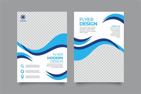 Creative blue modern business flyer template 1893940 Vector Art at Vecteezy