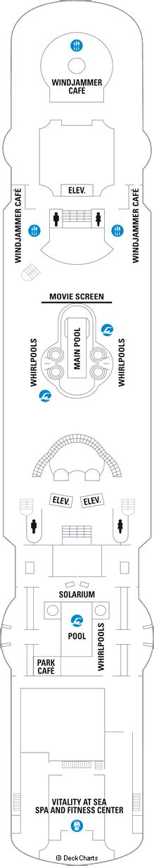 Royal Caribbean Vision of the Seas Deck Plans: Ship Layout, Staterooms ...