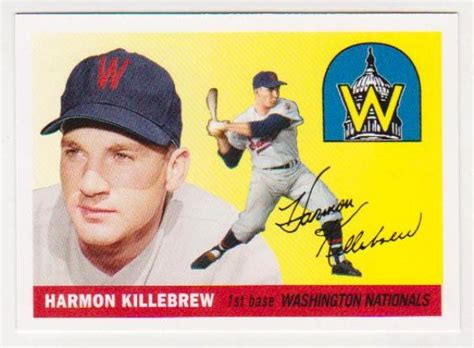 Harmon Killebrew 1955 Topps #124 Rookie Commemorative Card - 2006 Topps ...