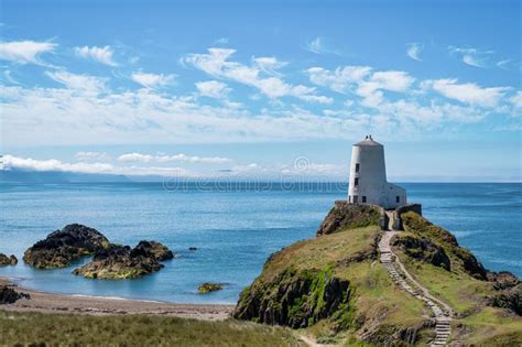 Twr Mawr Lighthouse stock photo. Image of anglesey, path - 254077108