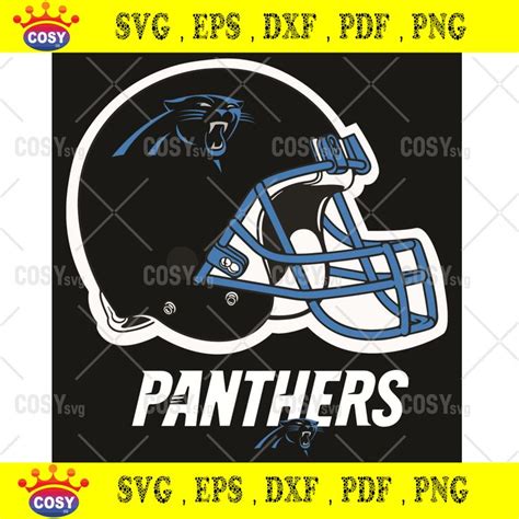 Logo Carolina Panthers Helmet Svg Sport Svg, Helmet Svg | Carolina panthers helmet, Sports svg ...