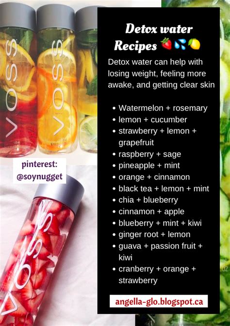 Detox Water Recipes: for clear skin - Angella Glo