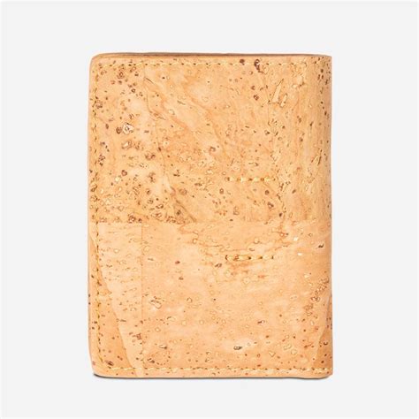 Cork Wallet RFID Blocking for Men Slim Vegan Brown Color | Corkor.com