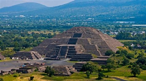 Pyramid Of The Sun At Teotihuacan Mexico: Birthplace Of The Gods ...