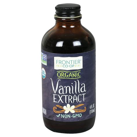 Frontier Co-op Vanilla Extract Certified Organic 4 fl. Oz. bottle ...