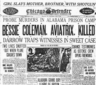 Bessie Coleman: Flying the Blues: The Chicago Defender vs The Florida ...