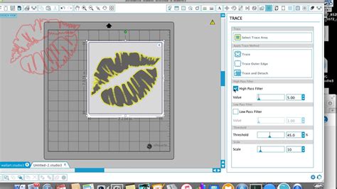 basic trace in silhouette studio - YouTube