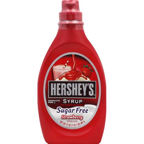 Hershey's Syrup, Strawberry, Sugar Free (17 fl oz) Delivery or Pickup ...