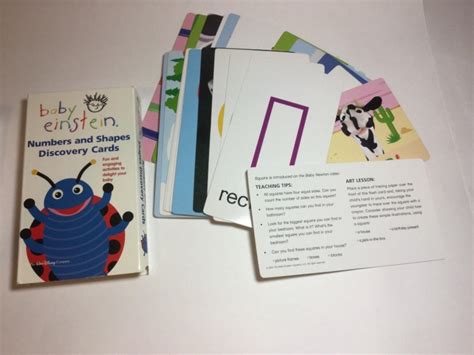 BABY EINSTEIN- Numbers & Shapes/ Animal - Discovery Cards home school FLASHCARDS | #1920505111