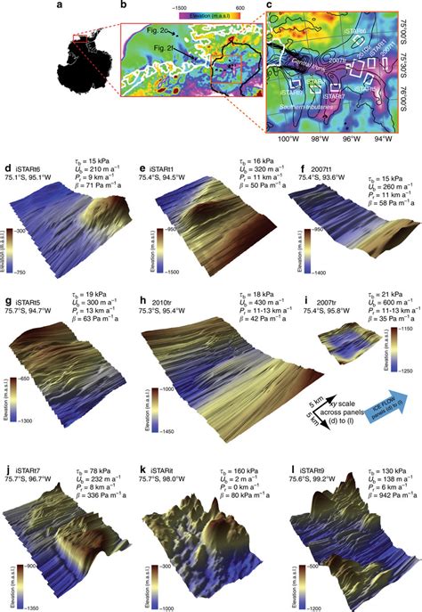 High-resolution images of the bed across Pine Island Glacier. a... | Download Scientific Diagram