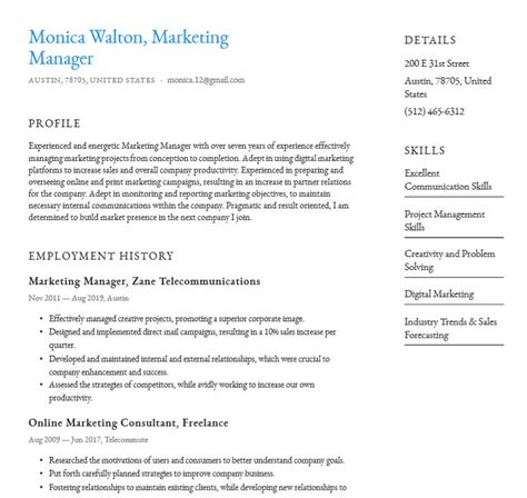 30 Basic Resume Templates - Riset