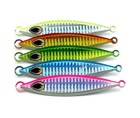 5pcs Micro Jigs Butterfly Metal Jig Luminous Fishing Lure 20g Snapper Slow Lures Crankbait Deep ...