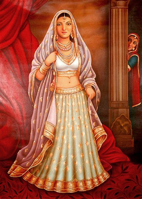 RAJASTHANI WOMAN'S PAINTING FROM INDIA - BEST INDIAN ART - Indian Art, Paintings, Digital art ...