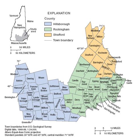 Map Of Southern Nh Towns - Big Bus Tour Map