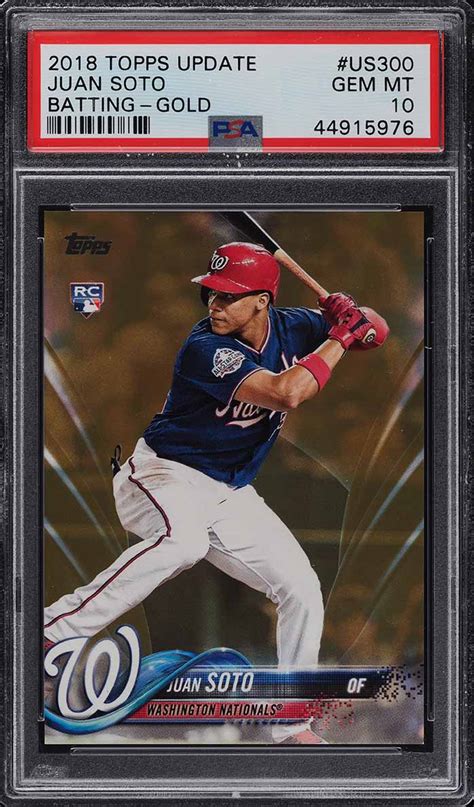 2018 Topps Update Gold Juan Soto ROOKIE RC /2018 #US300 PSA 10 GEM MINT (PWCC) | PWCC Marketplace